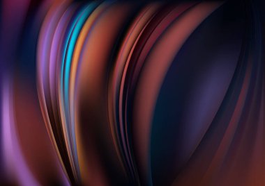 Mavi Kahverengi Konsept Arkaplan Vektör İllüstrasyon Tasarımı Güzel Şablon grafik sanat resmi