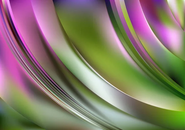 Grün Violett Fraktaler Hintergrund Vektor Illustration Design Schön Elegant Vorlage — Stockvektor