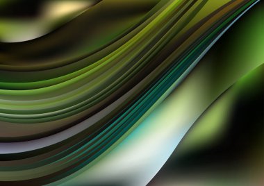 Yeşil Çizgi Elemanı Arkaplan Vektör İllüstrasyon Tasarımı Güzel Şablon grafik sanat resmi