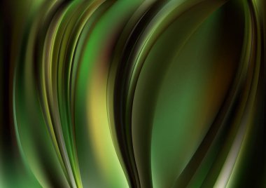 Yeşil Kapalı Dinamik Arkaplan Vektör İllüstrasyon Tasarımı Güzel Şablon grafik sanat resmi