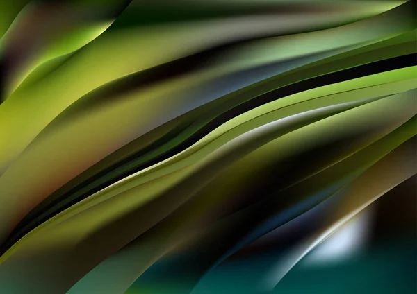 緑のクローズアップコンセプト背景ベクトルイラストデザイン美しいエレガントなテンプレートグラフィックアートイメージ — ストックベクタ