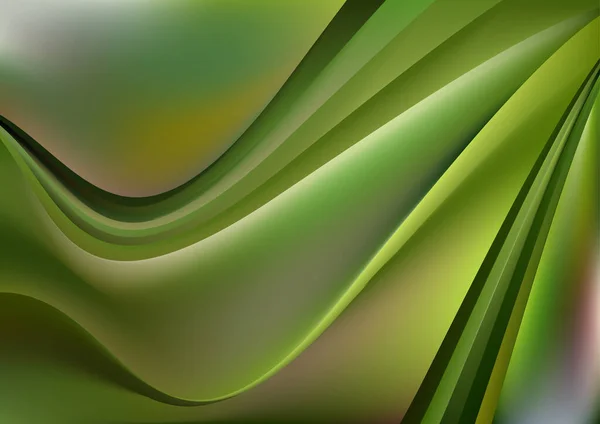 グリーンクローズアップテンプレート背景ベクトルイラストデザイン美しいエレガントなテンプレートグラフィックアートイメージ — ストックベクタ