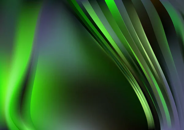Green Leaf Dynamic Background Vector Illustration Design Beautiful Elegant Template — Stock Vector