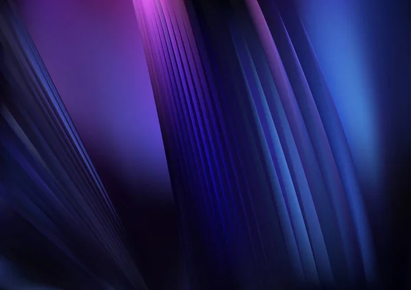 Синий Фиолетовый Фрактал Векторная Иллюстрация Дизайн Красивый Элегантный Шаблон Графическое — стоковый вектор