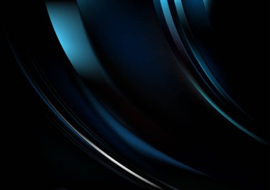 Mavi Işık Fraktal Arkaplan Vektör İllüstrasyon Tasarımı Güzel Şablon grafik sanat resmi