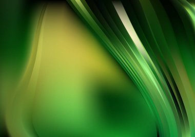 Yeşil Sarı Güzel Arkaplan Vektör İllüstrasyon Tasarımı Güzel Şablon grafik sanat resmi