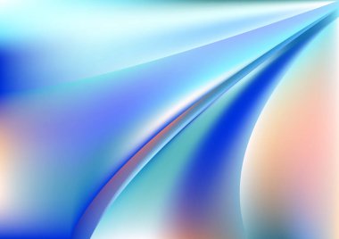 Mavi Çizgi Fraktal Arkaplan Vektör İllüstrasyon Tasarımı Güzel Şablon grafik sanat resmi