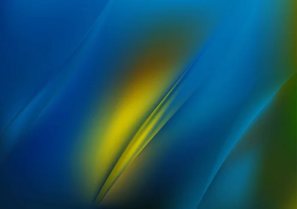Azul Amarillo Fondo Artístico Vector Ilustración Diseño Hermosa Elegante Plantilla — Vector de stock