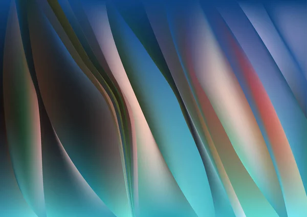 Синій Зелений Абстрактний Фон Векторні Ілюстрації Дизайн Красивий Елегантний Шаблон — стоковий вектор