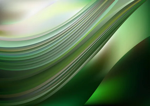 Green Line Digital Background Vector Illustration Design Beautiful Elegant Template — Stock Vector