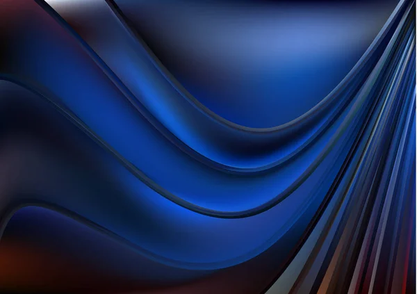 Bleu Fractal Art Élégant Fond Vectoriel Illustration Design Belle Élégante — Image vectorielle