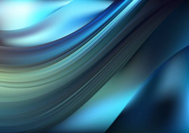 Mavi Turkuaz Zarif Arkaplan Vektör İllüstrasyon Tasarımı