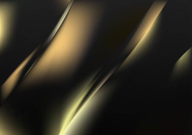 Siyah Sarı Dijital Arkaplan Vektör İllüstrasyon Tasarımı