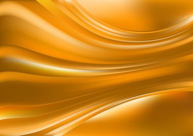 Turuncu Altın Dijital Arkaplan Vektör İllüstrasyon Tasarımı