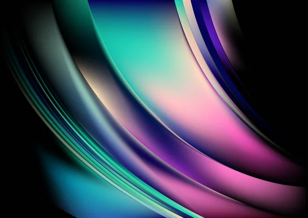 青紫のフラクタル背景ベクトルイラストデザイン — ストックベクタ