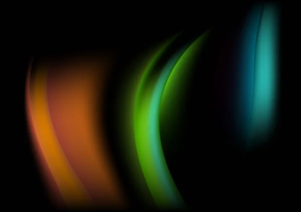 Grünes Licht Mehrfarbiger Hintergrund Vektor Illustration Design — Stockvektor