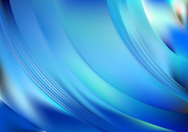 Mavi Turkuaz Renkli Arkaplan Vektör İllüstrasyon Tasarımı