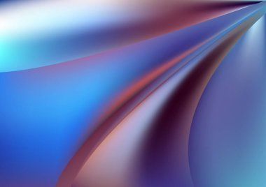 Mavi Mor Pürüzsüz Arkaplan Vektör Çizim Tasarımı