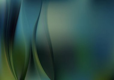 Yeşil Sarı Sanatsal Arkaplan Vektör İllüstrasyon Tasarımı