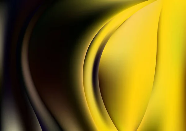 Yellow Macro Photography Elegant Background Vector Illustration Design — Stock Vector
