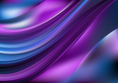 Mavi Mor Yaratıcı Arkaplan Vektörü Çizim Tasarımı