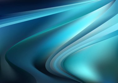 Mavi Turkuaz Dijital Arkaplan Vektör İllüstrasyon Tasarımı