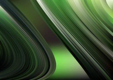 Yeşil Hat Fütüristik Arkaplan Vektörü İllüstrasyon Tasarımı