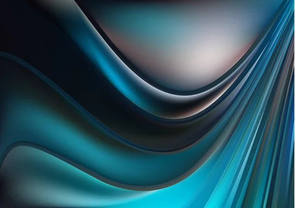 Bleu Turquoise Fond Lisse Illustration Vectorielle Design — Image vectorielle