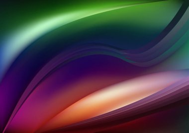 Mor Mavi Sanatsal Arkaplan Vektör İllüstrasyon Tasarımı