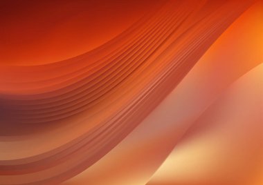 Turuncu Gökyüzü Güzel Arkaplan Vektör İllüstrasyon Tasarımı