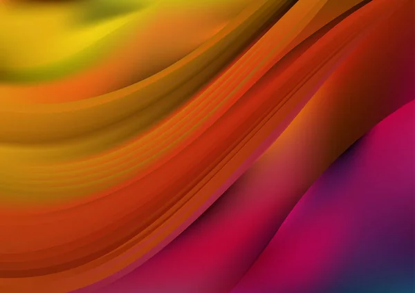 Orange Yellow Modern Background Vector Illustration Design — 스톡 벡터