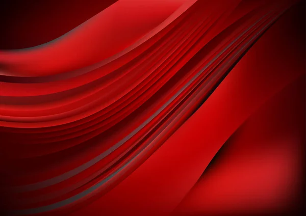 Desain Ilustrasi Vektor Latar Belakang Futuristik Garis Merah - Stok Vektor