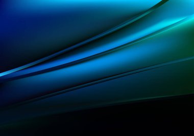 Mavi Su Fütüristik Arkaplan Vektör İllüstrasyon Tasarımı