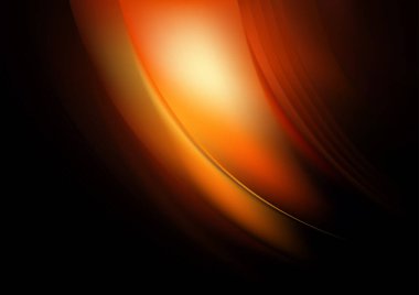 Turuncu Gökyüzü Dijital Arkaplan Vektör İllüstrasyon Tasarımı