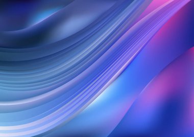 Mavi Violet Dinamik Arkaplan Vektör İllüstrasyon Tasarımı