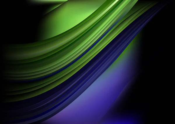 Green Light Decorative Background Vector Illustration Design — Stock Vector