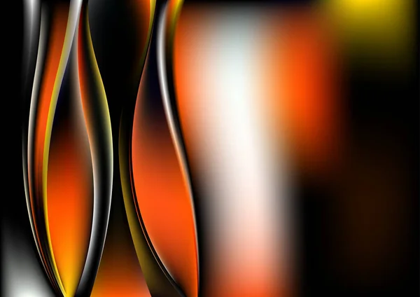 オレンジアンバー装飾背景ベクトルイラストデザイン — ストックベクタ