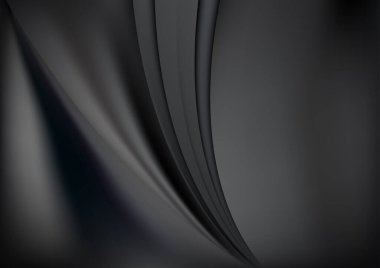 Siyah ve Beyaz Pürüzsüz Arkaplan Vektör İllüstrasyon Tasarımı