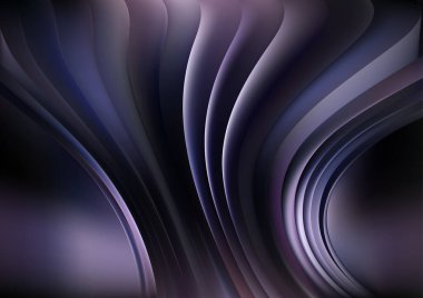 Mor Fraktal Sanat Soft Arkaplan Vektör İllüstrasyon Tasarımı