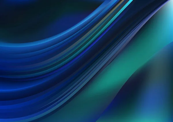 青いターコイズのコンセプト ベクターイラストデザイン — ストックベクタ