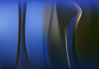 Mavi Kobalt Mavi Sanatsal Arkaplan Vektör İllüstrasyon Tasarımı