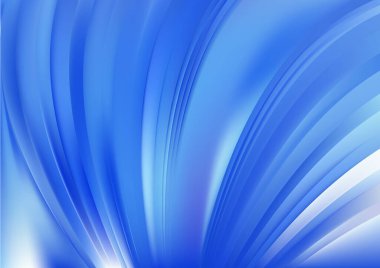 Mavi Elektrik Mavi Fraktal Arkaplan Vektör İllüstrasyon Tasarımı