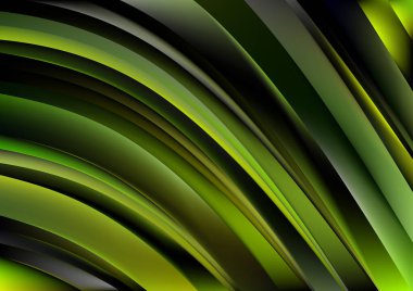 Yeşil Kapalı Renkli Arkaplan Vektör İllüstrasyon Tasarımı