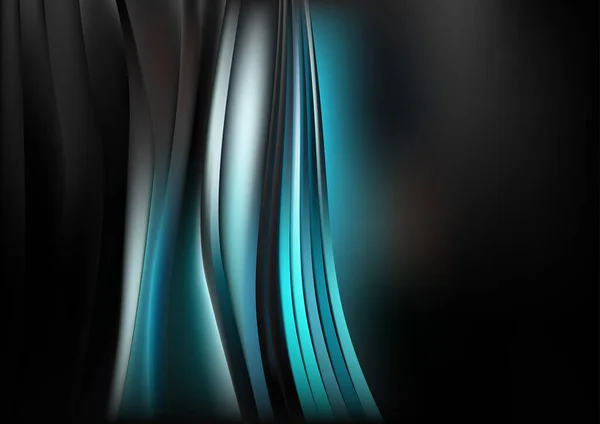 Blue Turquoise Futuristic Background Vector Illustration Design — Stock Vector