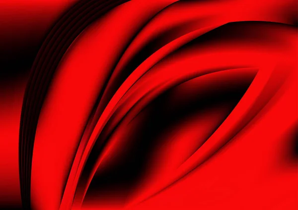 赤い線の抽象的な背景ベクトルイラストデザイン — ストックベクタ
