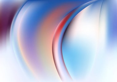 Mavi Atmosfer Çok Renkli Arkaplan Vektör İllüstrasyon Tasarımı