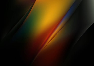 Turuncu Mavi Çoklu Renkli Arkaplan Vektör İllüstrasyon Tasarımı