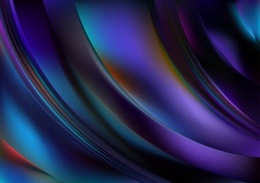 Mavi Violet Dinamik Arkaplan Vektör İllüstrasyon Tasarımı