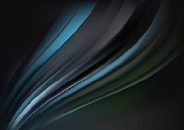 Mavi Yeşil Konsept Vektör Çizim Tasarımı