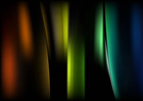 Illustration Vectorielle Multicolore Noire Verte — Image vectorielle